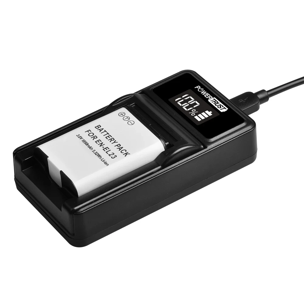 Фото EN-EL23 Bateria ENEL23 EN EL23 Аккумулятор и зарядное устройство для Nikon COOLPIX B700 P900s P900 P610s P610 P600 S810c аксессуары для камеры №1
