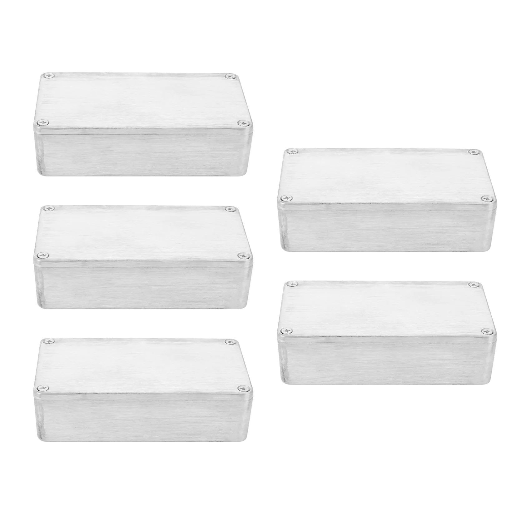 

5 Pcs Guitar Effects Pedal Aluminum Stomp Box Enclosure for DIY Guitar Pedal Kit 1590B