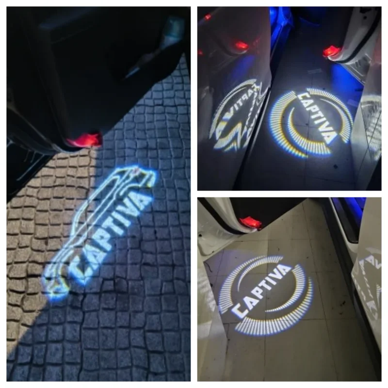 2 шт. беспроводной светодиодный дверной логотип лампа приветствия тень лазерная