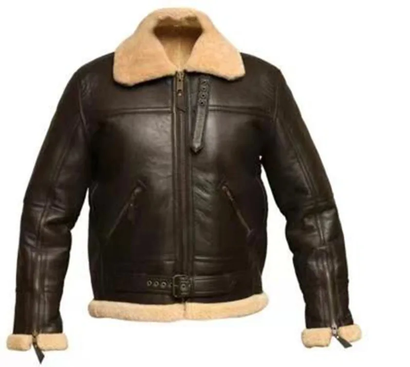 

Fashion Thickened Warm Men's Jacket Coat 2022 Winter Men Zipper Lapel Plush Thickened Fit Zipper Leather Jacket New New