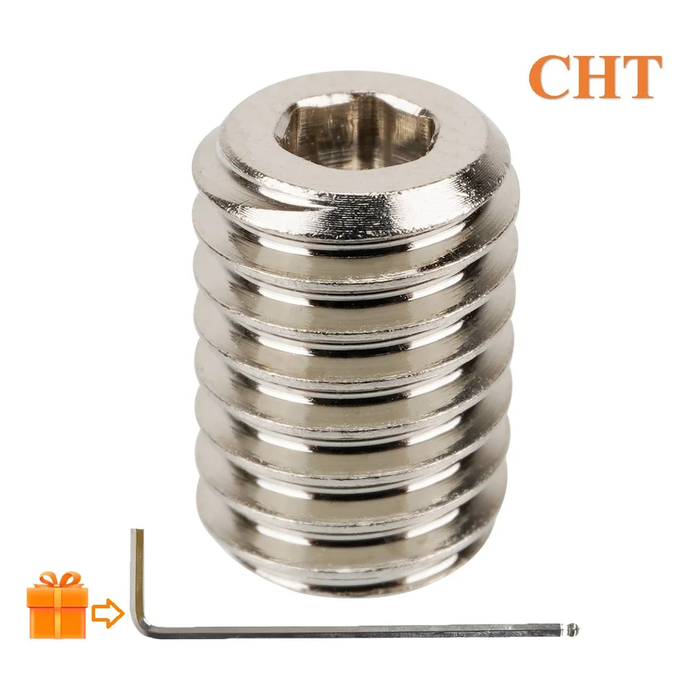 

MEGA 1pc CHT Nozzle Copper Volcano Adapters Nickel Plated High Flow For Volcano Volcano Crazy Heating Block V6 Nozzle Hotend
