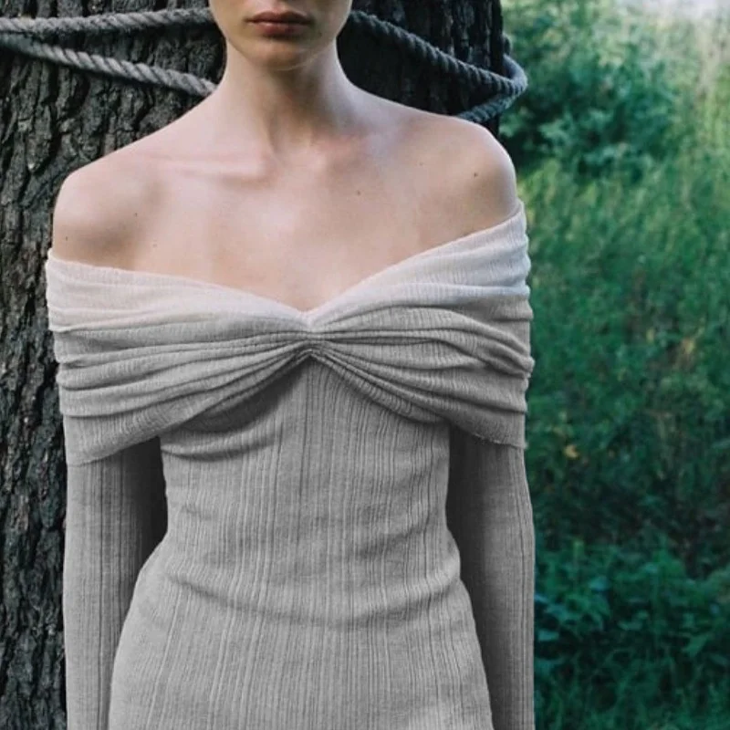 WhereMery сексуальные тонкие мини-платья с открытыми плечами осенняя мода новое