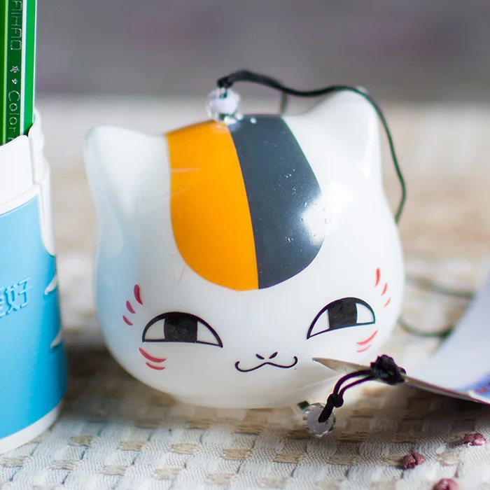 Стеклянные аниме-коты ветряные колокольчики Нацумэ юцзиньчоу нацумэ сосэки ваш покорный слуга кот