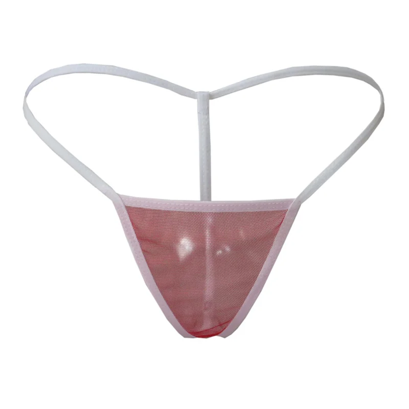 

sexy lingerie ropa mujer underwear women lenceria panties tanga thong Solid color Transparent chiffon Edging String Breathable