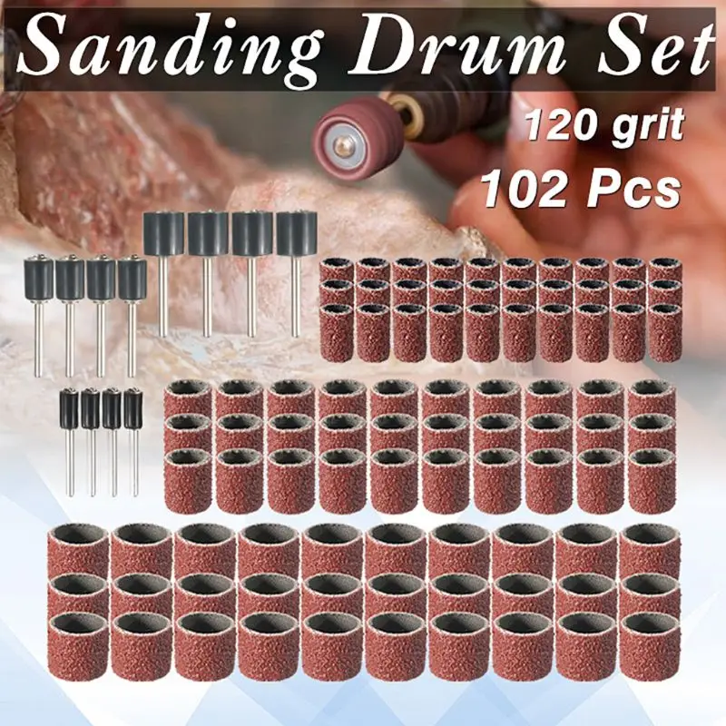 

Drum Sander for w/ Sanding Bands Sleeves & Drum Mandrels for Rotary