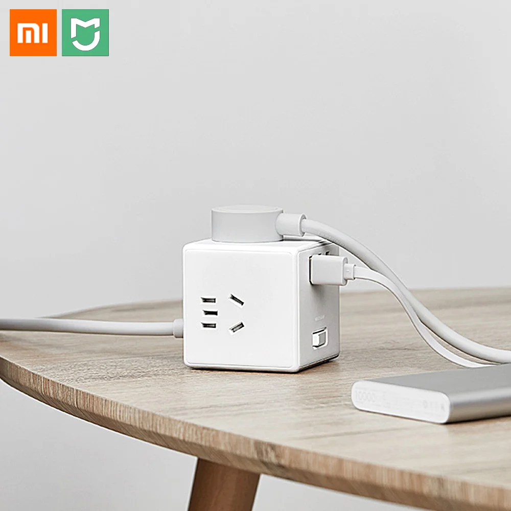 

Xiaomi Mijia Portable Magic Cube Converter Socket 3pcs USB Chargers Adaptor Travel 6 Ports Socket Power Strips Trip Socket Plug