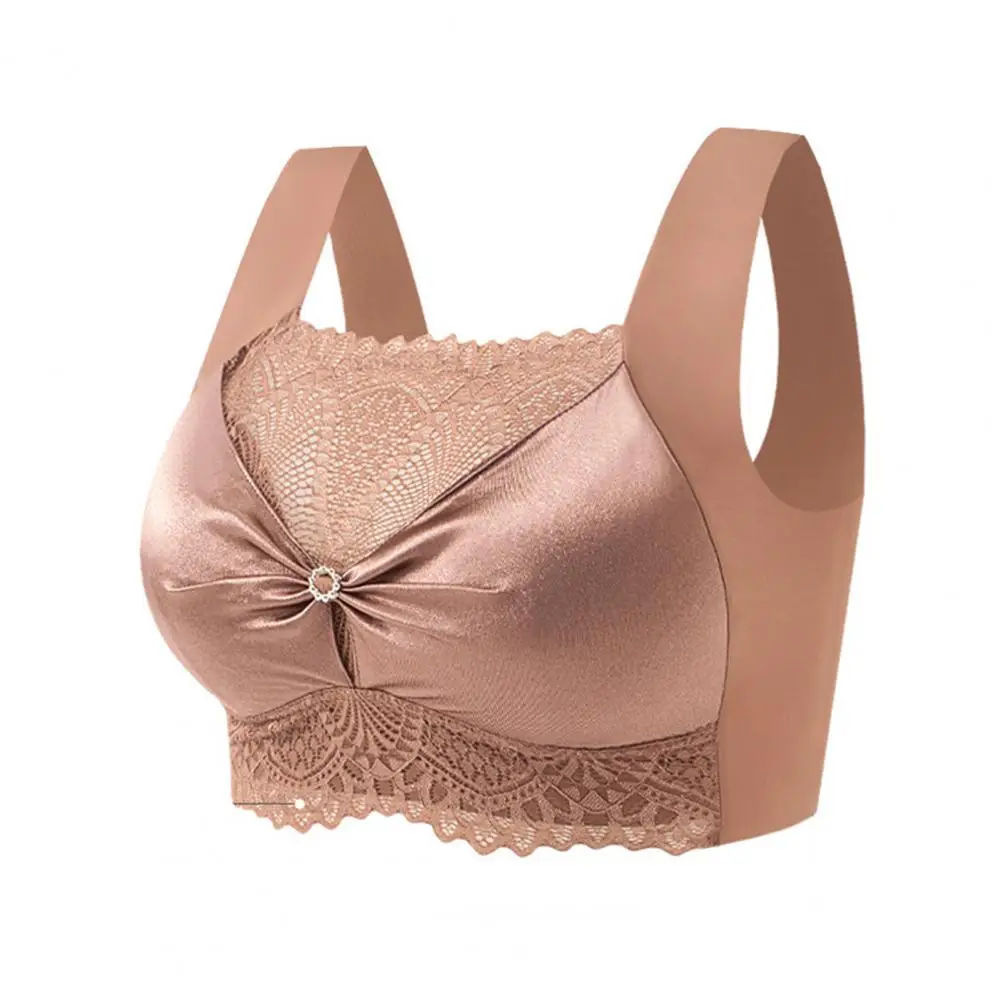 

Comfortable Bra Seamless Solid Color Intimacy Plus Size Bra Slim Fit Lady Bra Inner Wear Clothes