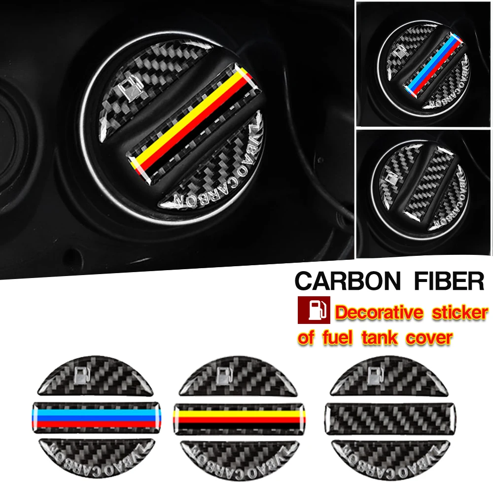 

For BMW 520 525 f30 f10 320i 1 3 5 7Series X3 X4 M4 M5 E34 E36 E90 Z4 Carbon Fiber Car Fuel Tank Cap Cover Decorative Stickers