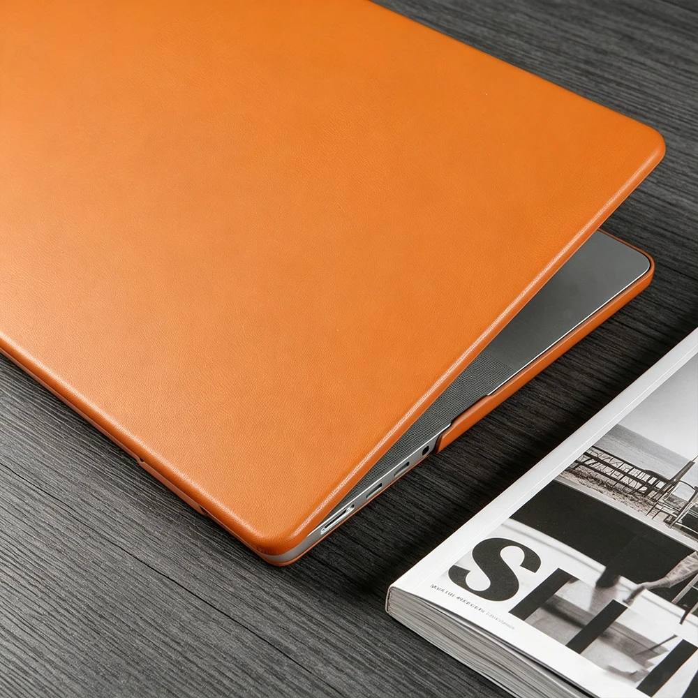 Фото Кожаный чехол для ноутбука Macbook Pro 16 A3428 A3429, Air 15 A3241 A3448, M5 Pro 14 A3434 2025, A3426 A3427, Air 13 A3449 M5 2026 №1