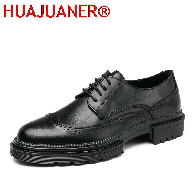 

New Men Shoes Leather Dress Shoes 2022 Spring Autumn Fashion Brand Oxford Shoes Mens Casual Footwear Comfortable Formal Shoes