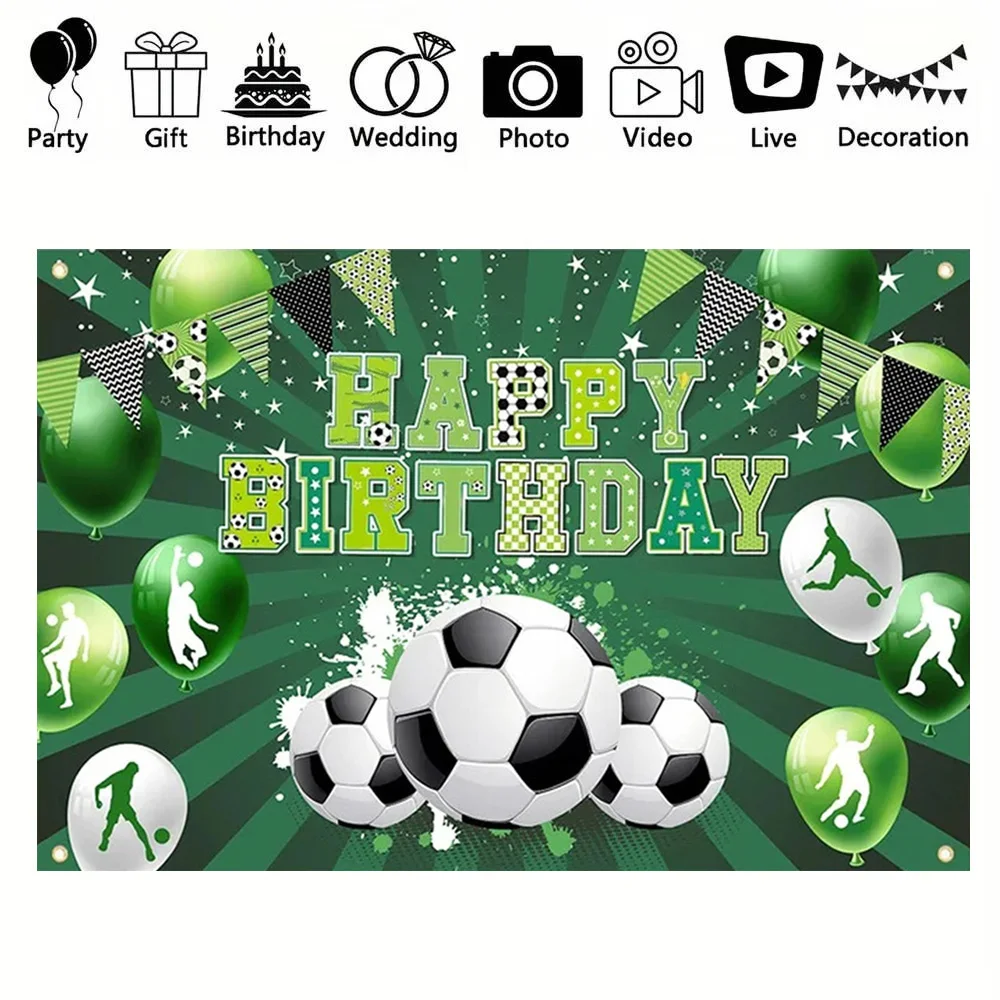 Футбол день рождения вечеринка фон для футбола фотобудка реквизит мальчиков