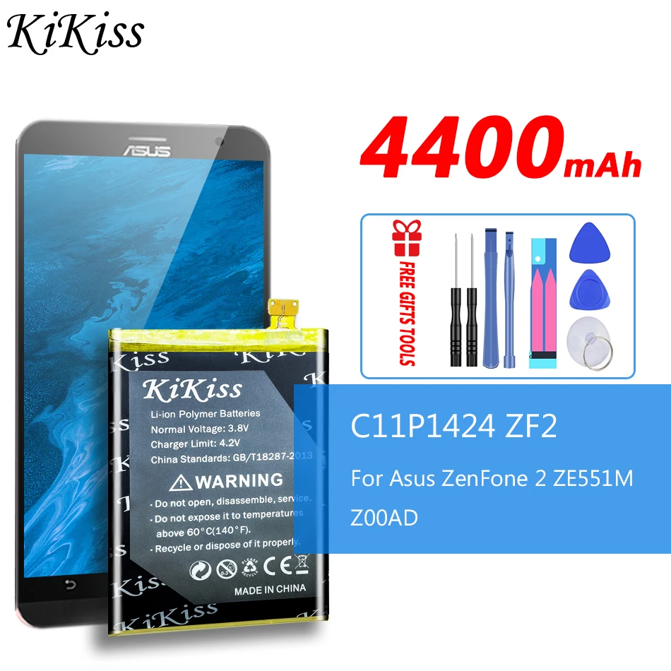 Аккумулятор для ASUS запасная аккумуляторная батарея C11P1424 Asus ZenFone 2 ZE551ML ZE550ML Z00AD Z00ADB