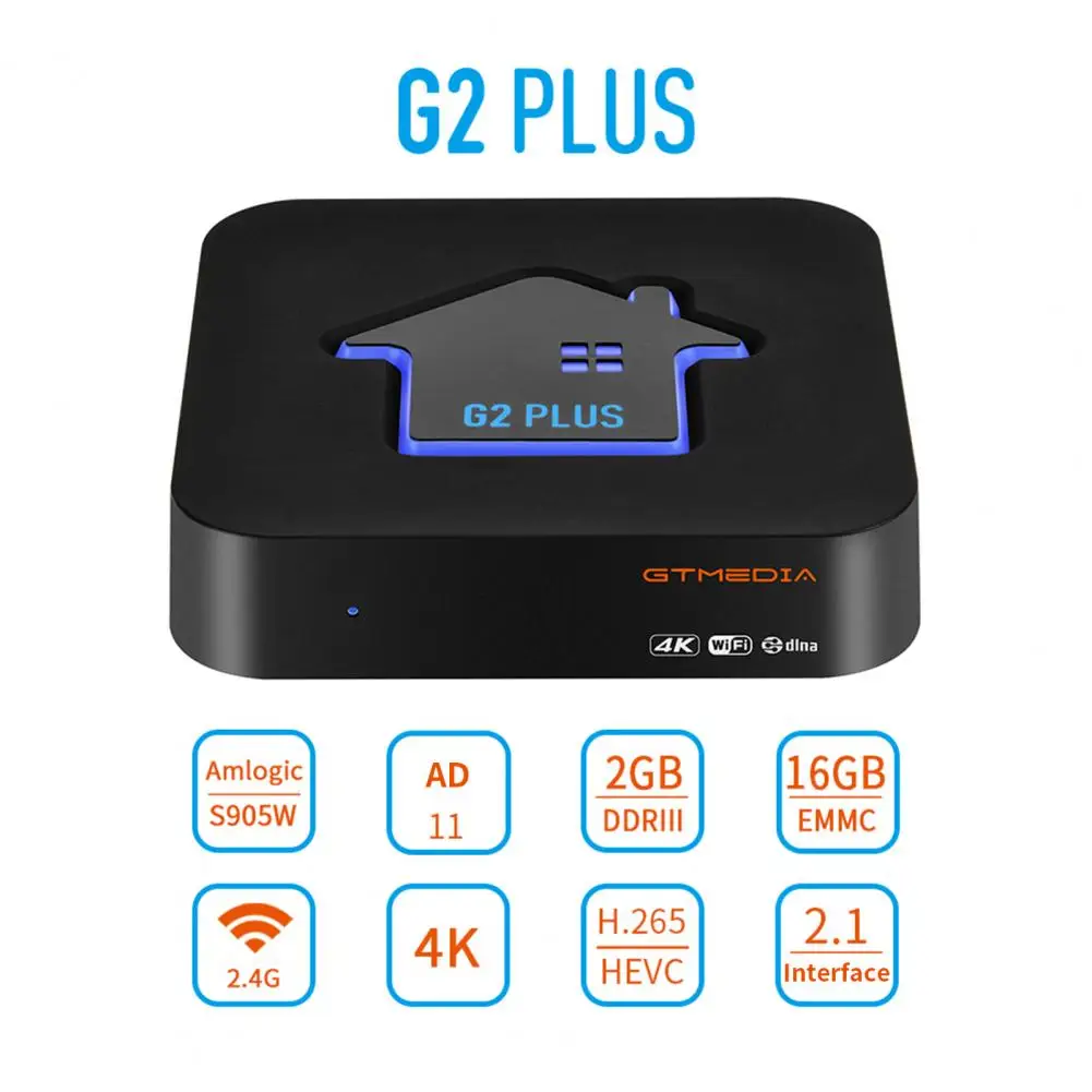 ТВ-приставка G2 PLUS Android 2 4 встроенный Wi-Fi ГГц с голосовым помощником - купить