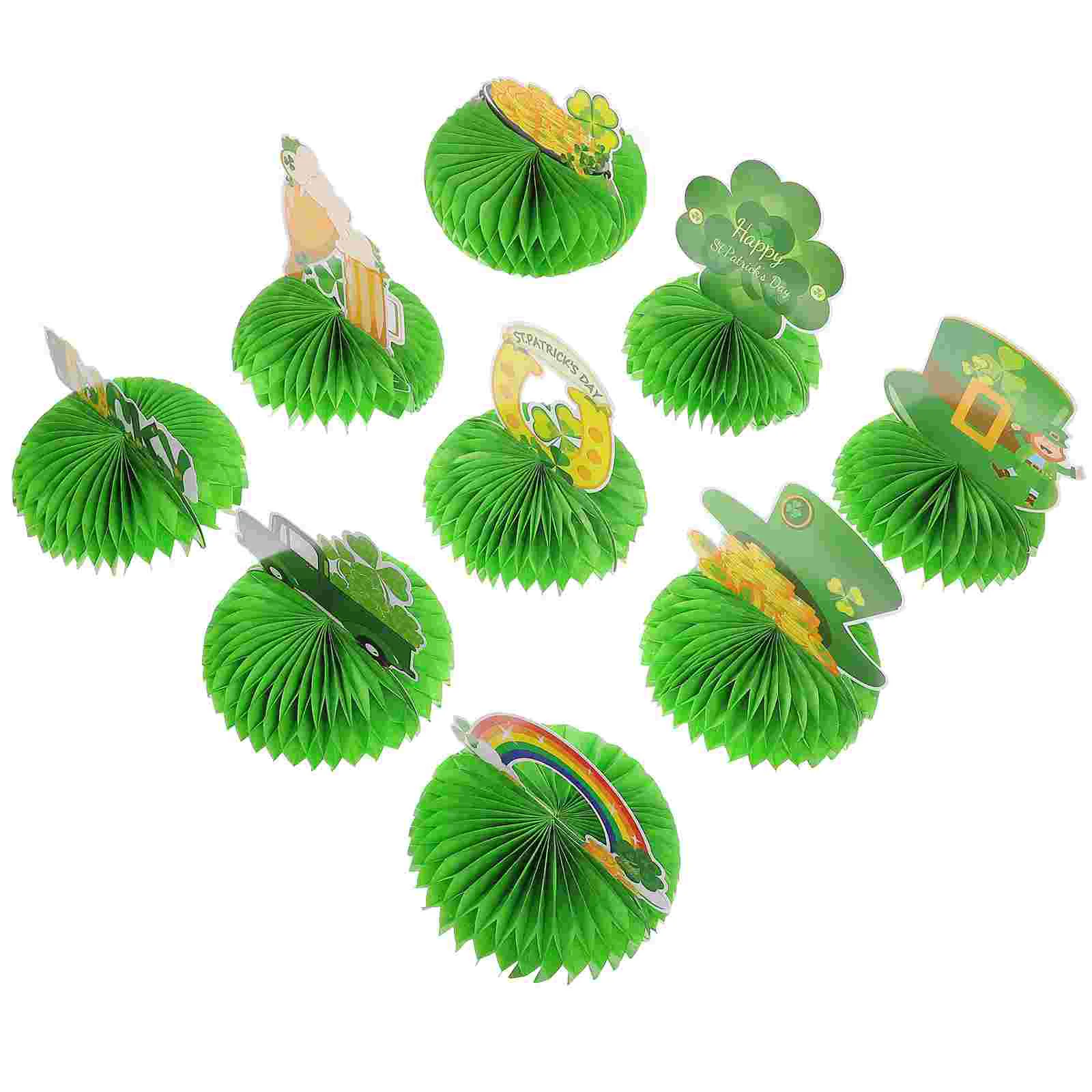 

9 шт., бумажный стол со Св. Патрика в виде сот, аксессуар для темативечерние