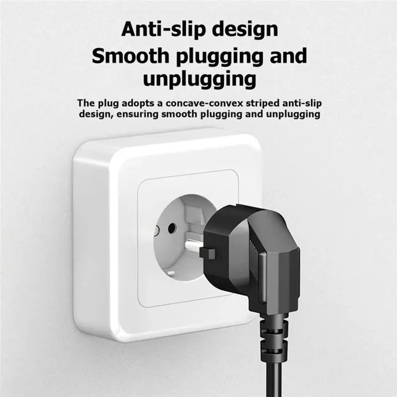 Фото Кабель питания EU Plug C13, 1,5 м, удлинитель для ПК, монитора, принтера, Sony PS4, проектора, кабель питания для блока питания №4
