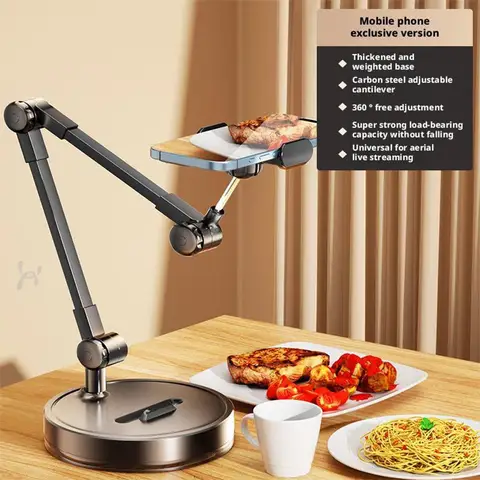 Регулируемый универсальный держатель для мобильного телефона и планшета, многоугольный настольный держатель для прямой трансляции, штатив для селфи, запись видео