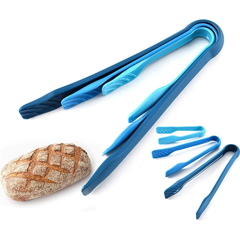 

3Pcs Plastic Kitchen Tongs Serving Cooking Tongs For Barbecue Cooking Salad Grilling Frying Kitchen Utensils NEW