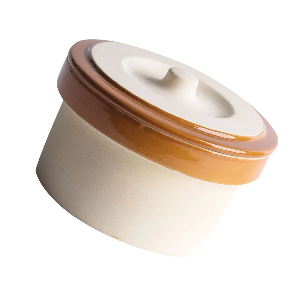 

Ceramic Steamed Rice Bowl with Lid Ceramic Stew Bowl with Cover Kitchen Supplies