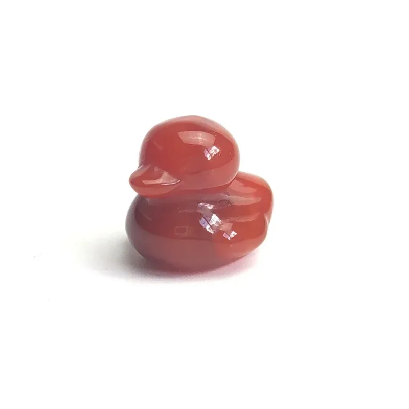 Фигурка утки из камня тигрового глаза SHMAIZYH