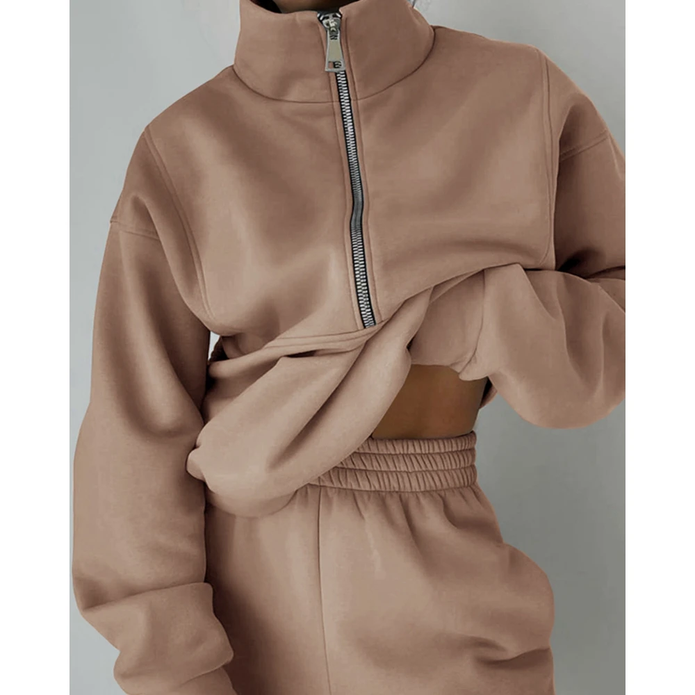 Женская одежда Осенние спортивные костюмы Комплект из двух предметов