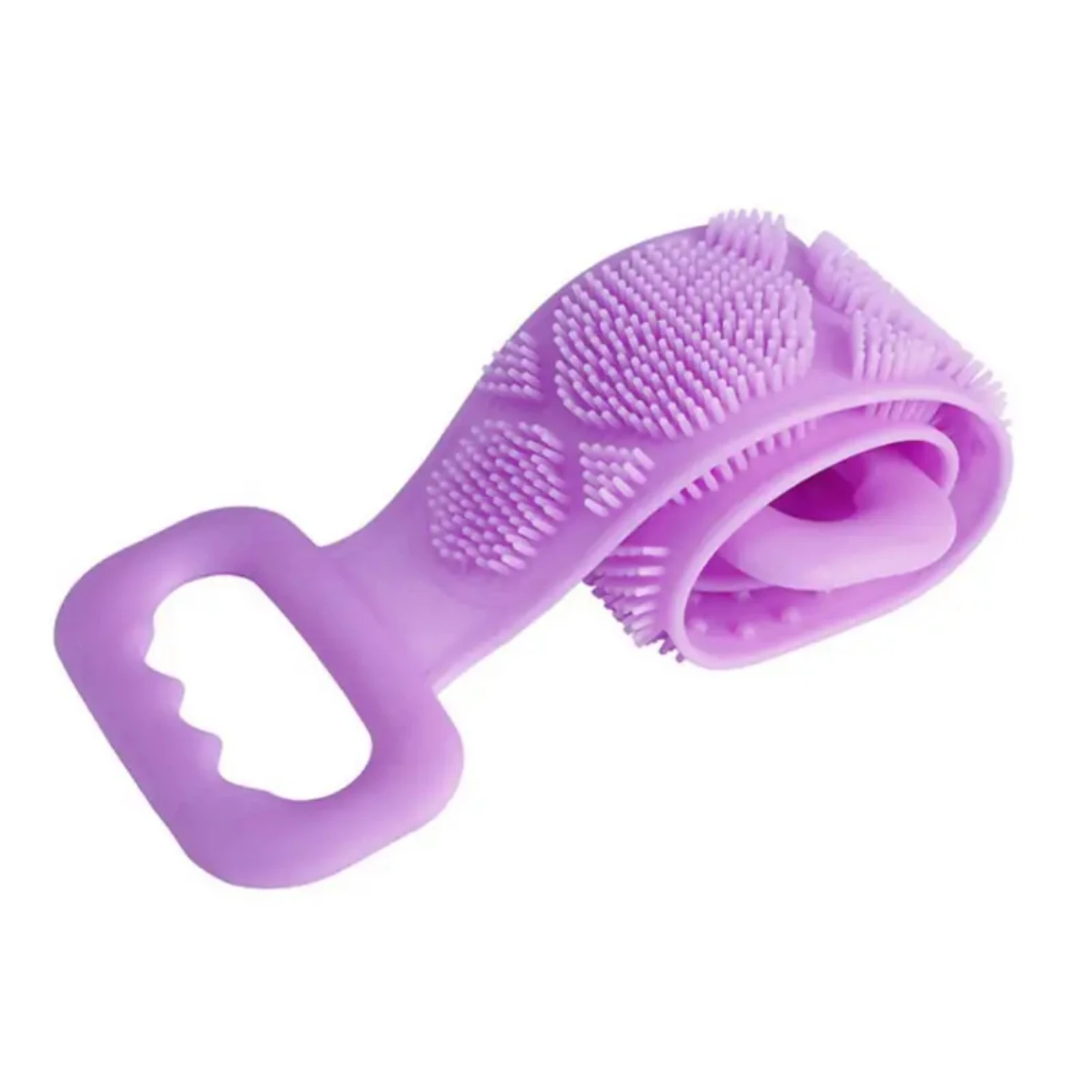 Soft and Flexible Silicone Long Strip Back Bath Brush for Men Women - 1pc Gentle Exfoliating Towel Rubbing M