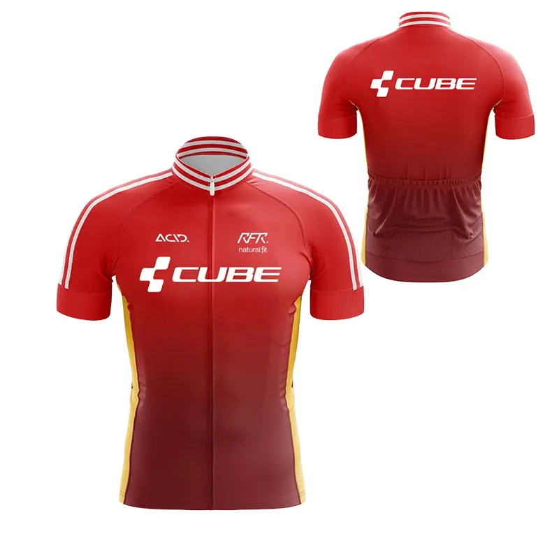 Фото Велосипедная форма Cube Pro Team 2026, летняя дышащая велосипедная одежда, мужская велосипедная одежда, шорты для велоспорта. №1