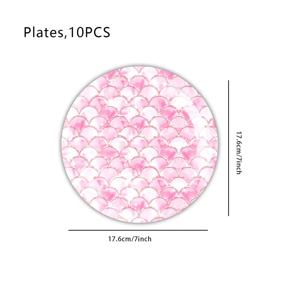 

Одноразовая посуда для дня рождения русалки