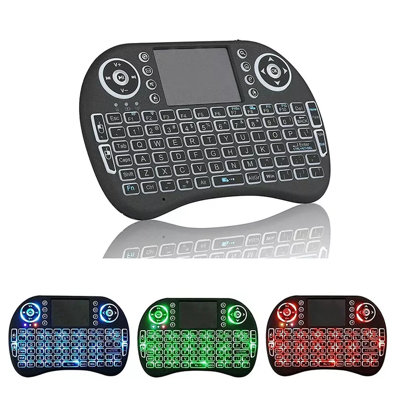 

New Universal Smart Remote Control 2.4GHz Wireless Fly Air Mouse Touchpad Blacklight Mini Keyboard for TV Box mini i8