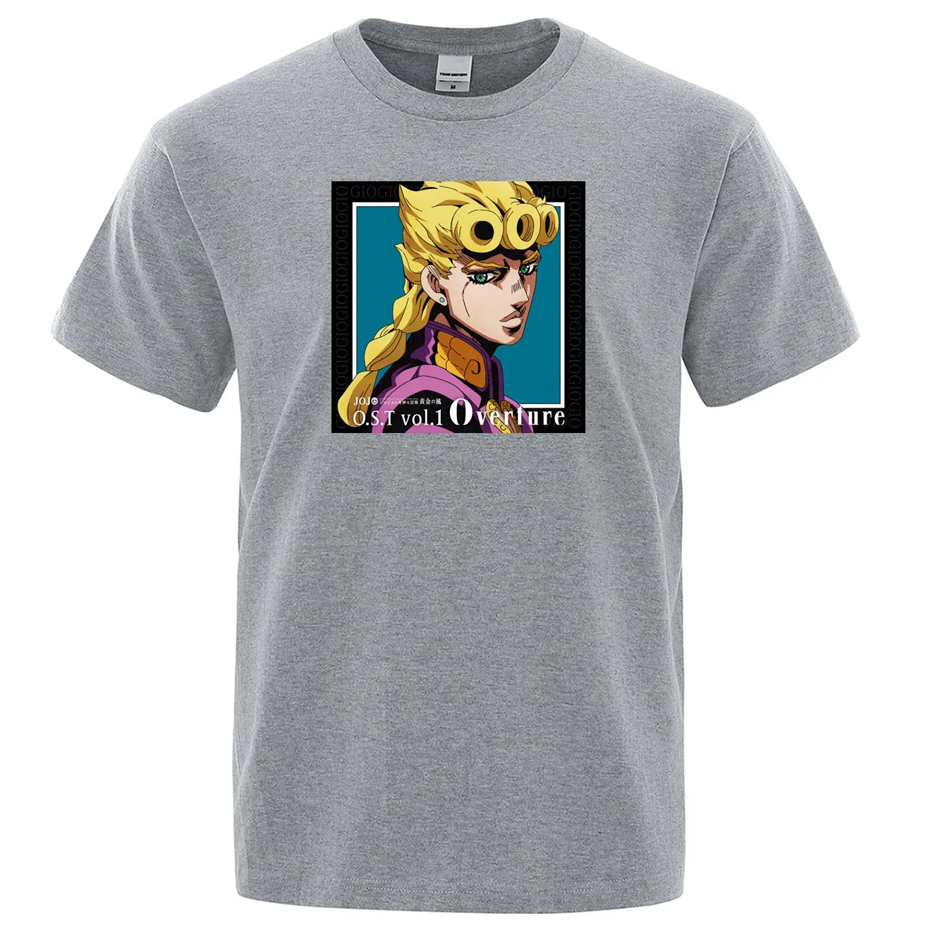 Забавные мужские футболки GIO JoJo странные приключения Повседневная футболка в