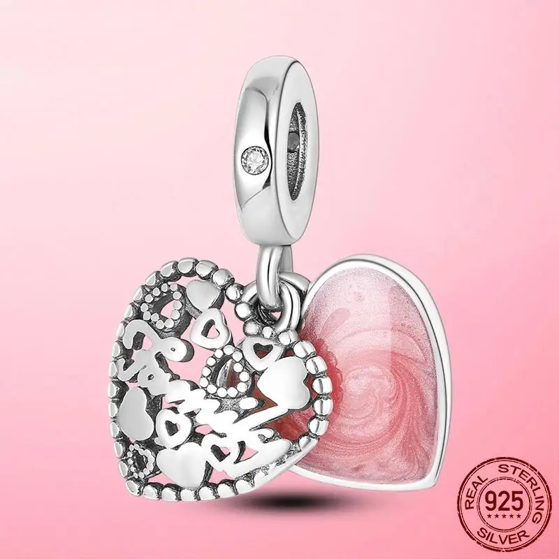 Распродажа бусины-шармы из стерлингового серебра 925 пробы в виде сосков и ладони