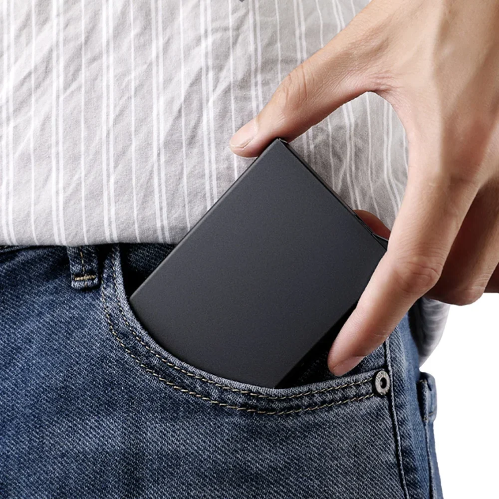 Противоугонная идентификационная кредитная карта минималистичные алюминиевые