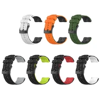 r91a soft silicone strap replacement watch band two color watch strap for suunto 7 9 baro spartan sport wrist hr wristbands