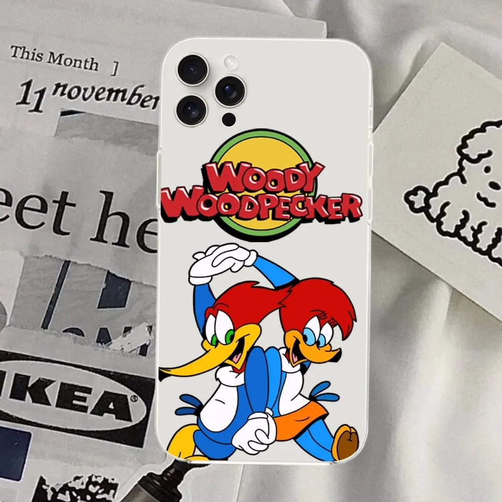 Чехол для телефона с рисунком W-Вуди woodpecker iPhone Mini Plus 11 13 12 14 15 8 Pro XS Max X SE XR