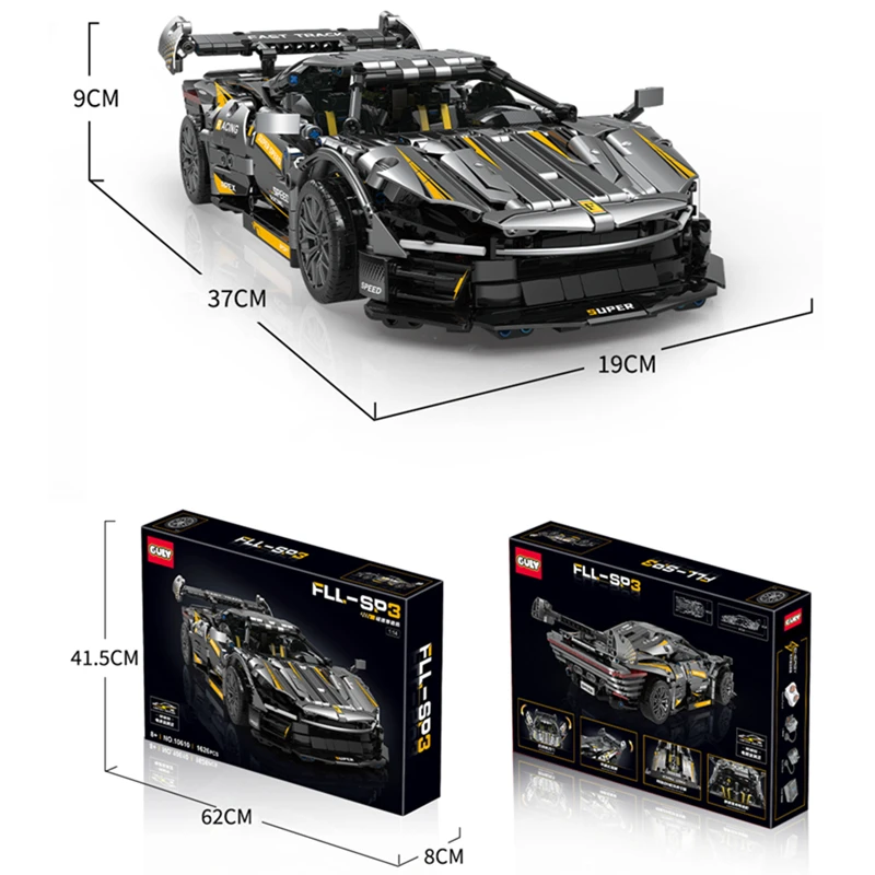 10610 1626 шт. Детский конструктор супергоночный Спорт