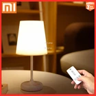 Светодиодная настольная лампа XIAOMI, приглушаемый светильник с USB-зарядкой и дистанционным управлением, с таймером, для спальни, детской, гостиной