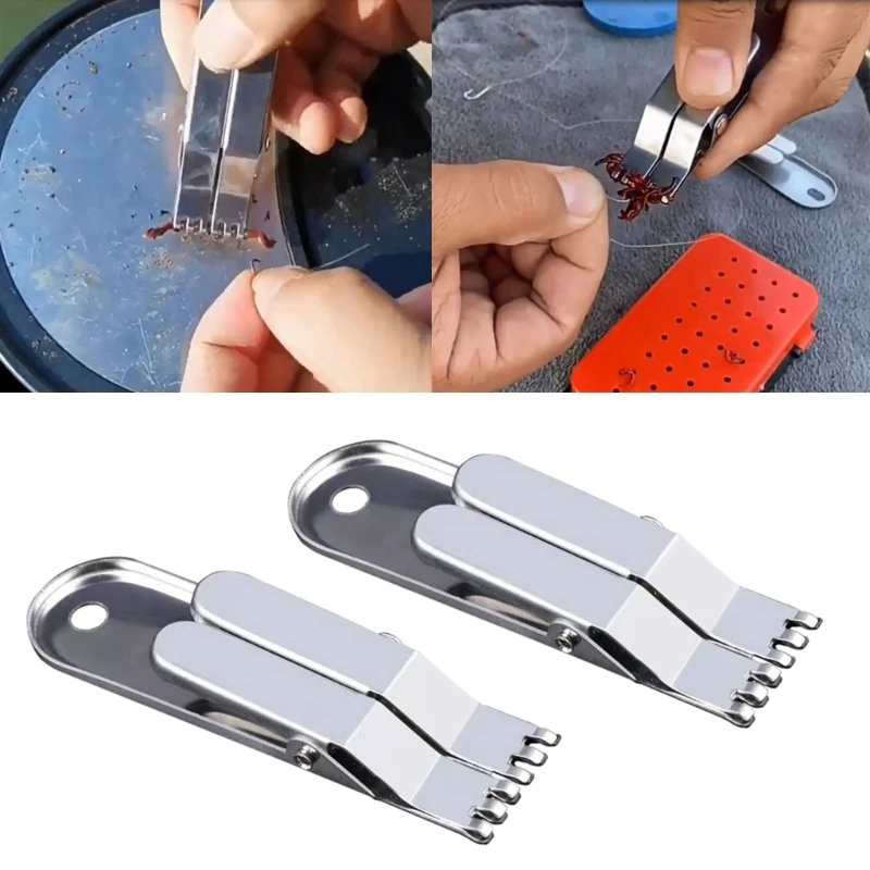 

Earthworms Baiting Device Earthworms Clip Hook Fast-Baiting Multifunction Clip