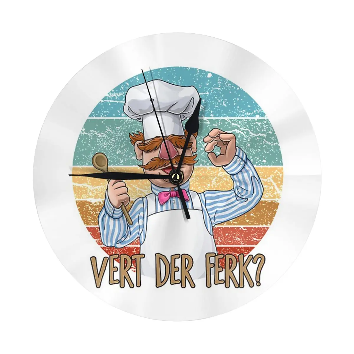 Шведский шеф-повар Vert Der Verk-шведский настенные часы для украшения комнаты круглые