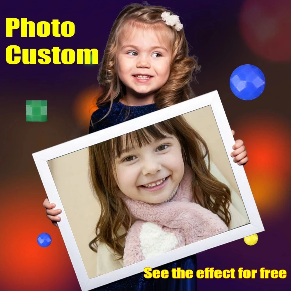 

Custom Diamond Painting Photo Round Square Full Drill Diamond Mosaic Birthday DIY Gift DIY 5D Diamond Embroidery