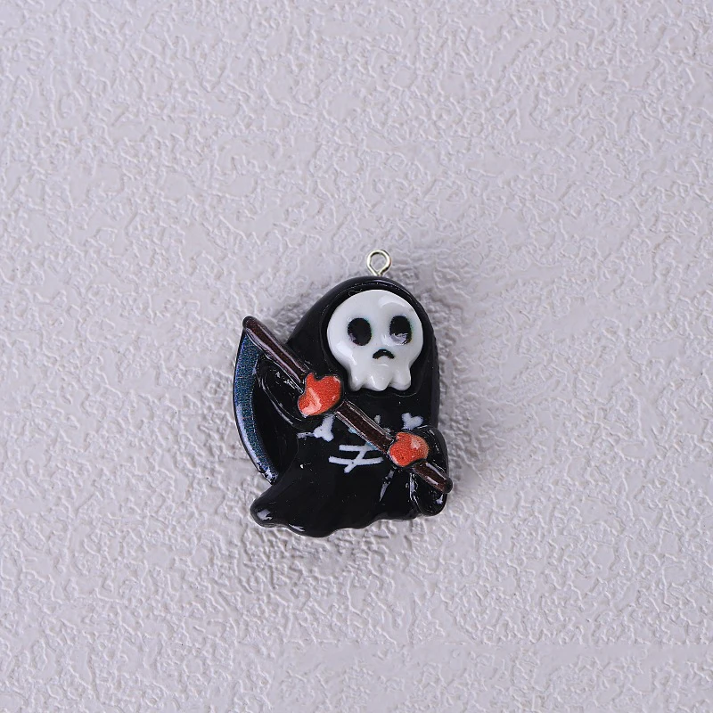 10 шт. европейские Подвески на Хэллоуин из смолы кавайные в виде тыквы призрака