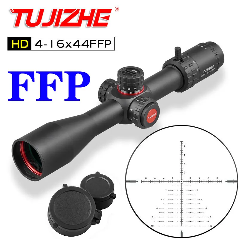 TUJIZHE HD 4-16X44FFP охотничий прицел первый фокусный самолёт оптические прицелы