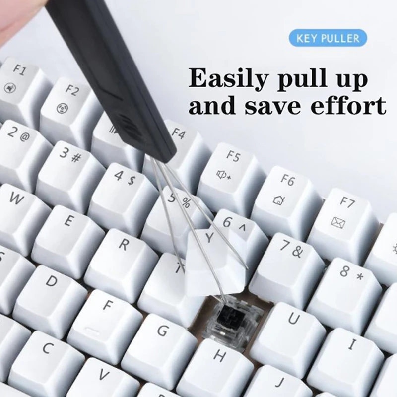 

1PC Keyboard Keycap Puller Remover Useful Unloading Steel Cleaning Tool Keycap Starter Keyboard Dust Cleaner Aid