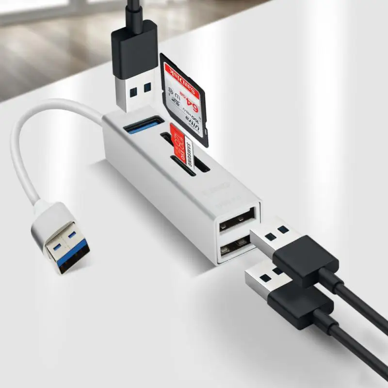 

5 in 1Type-C To Multi USB 3.0 HUB Aluminum Alloy Docking Station USB Splitter Port Type C HUB docking station card reader