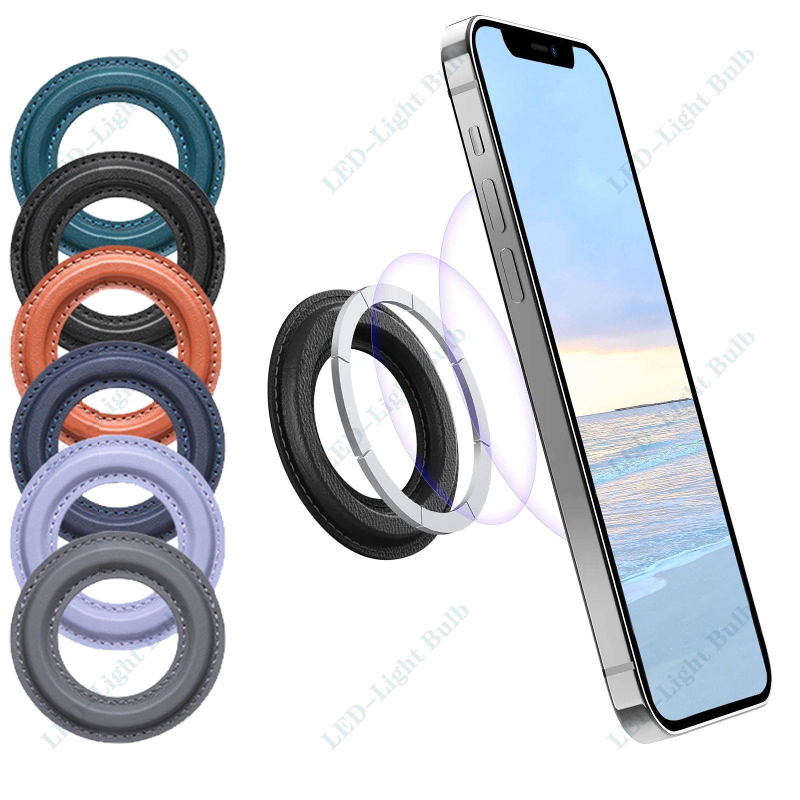 For MagSafe Magnetic Ring Holder for iPhone 14 13 12 mini pro max Wall Mount Magnet Phone Holder Stand for Galaxy Note 20 Ultra