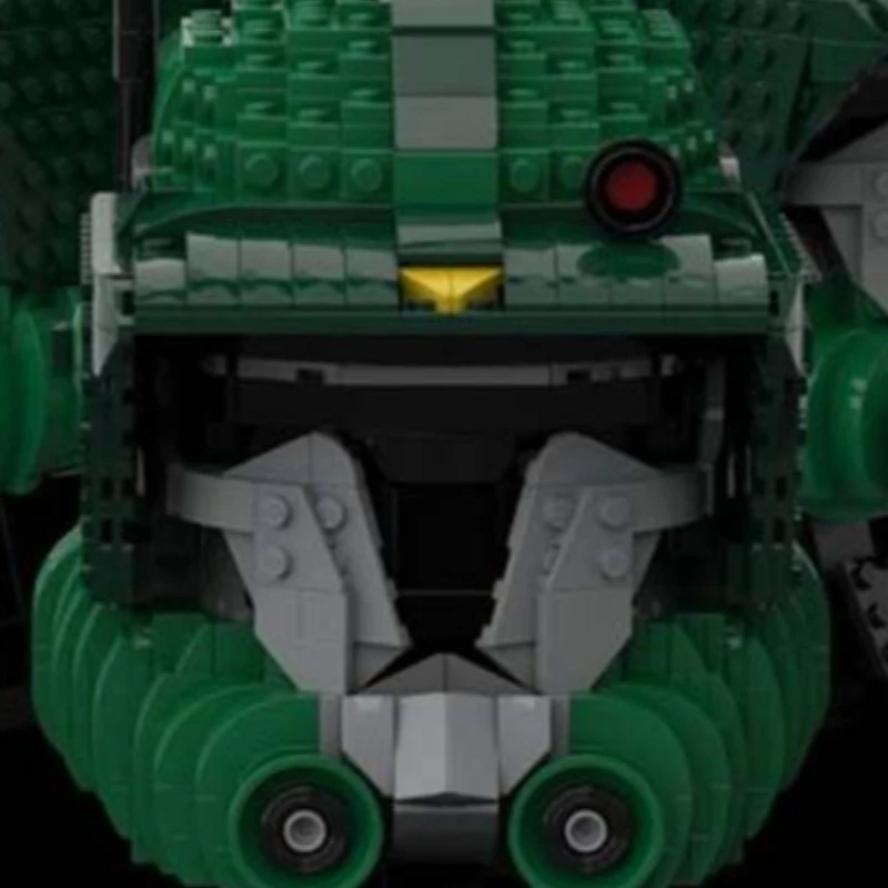Конструктор 991Parts Green Trooper: Боевой шлем (модель MOC) — Сборная модель для самостоятельной сборки, подарок на день рождения для мальчиков, коллекционный предмет для демонстрации (art.: 3920db44cc70d) - 3920db44cc70d