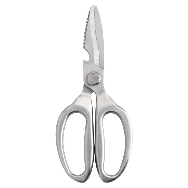 

Stainless steel kitchen scissors bird cutting vegetable meat chicken bone fish beer opener professional multipurpose scissors