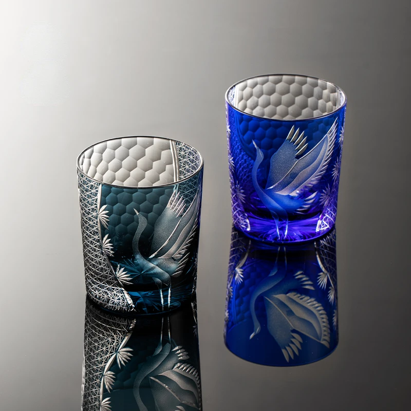 

Pine Kiriko Manual Of Japanese Snifter New Cup Work Tumbler Glass Edo Carving Art Wine Whisky Crane Old Whiskey Fashioned Brandy