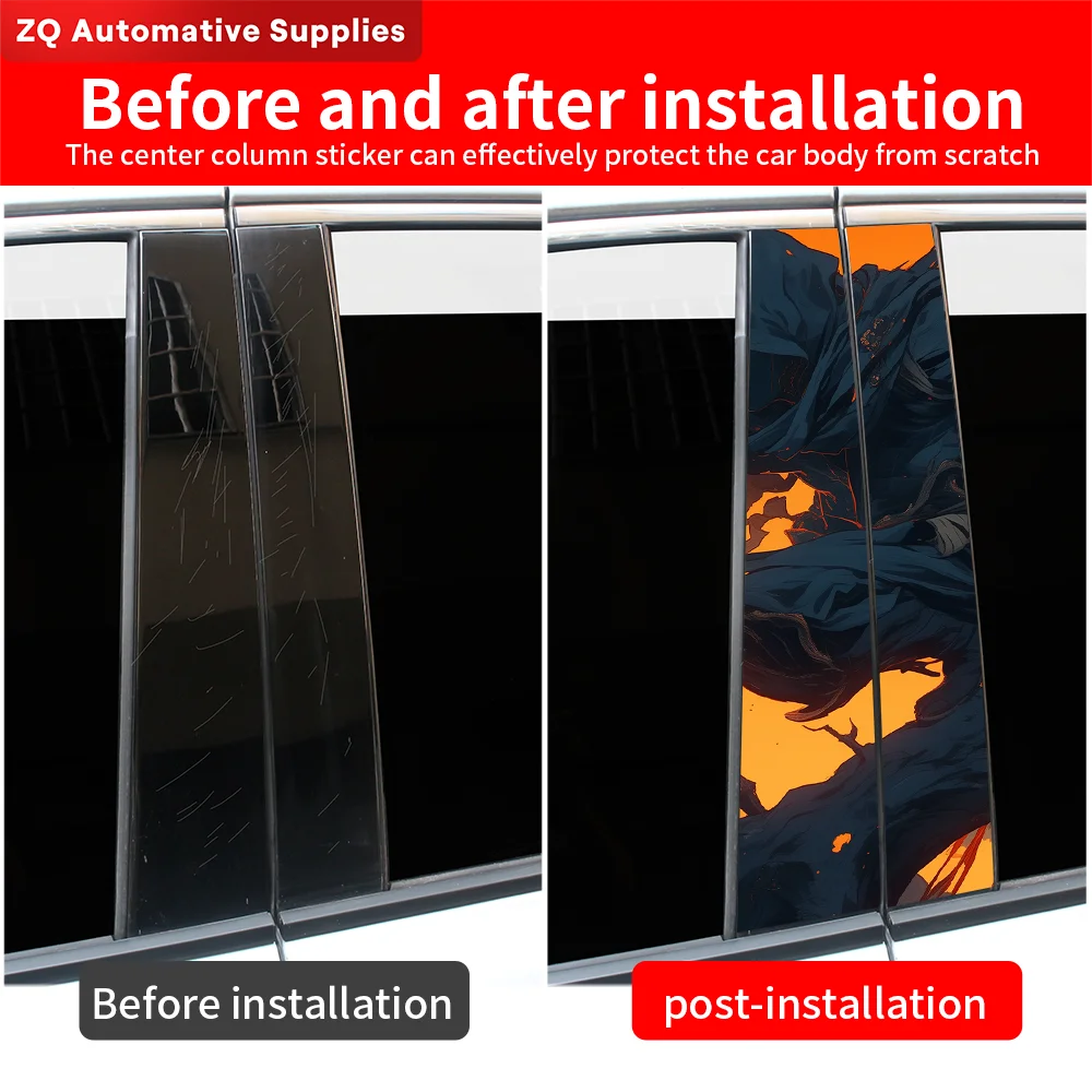 Автомобильные наклейки Ninja JDM Авто B-Pillar водонепроницаемые декоративные покрытия