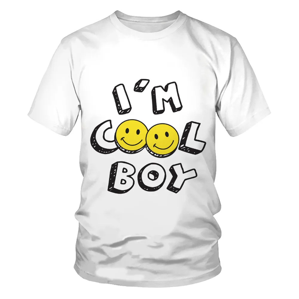 

Solid letter 2023 summer T-shirt graphic t shirts y2k t-shirts soft Round neck T-shirt tops 3d printing Oversized t-shirt