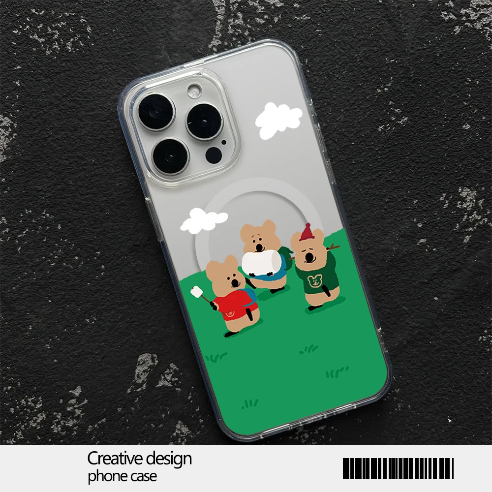 Чехол для телефона с рисунком Динотаэн iPhone 12 11 13 14 15 16 Max Pro Plus магнитный