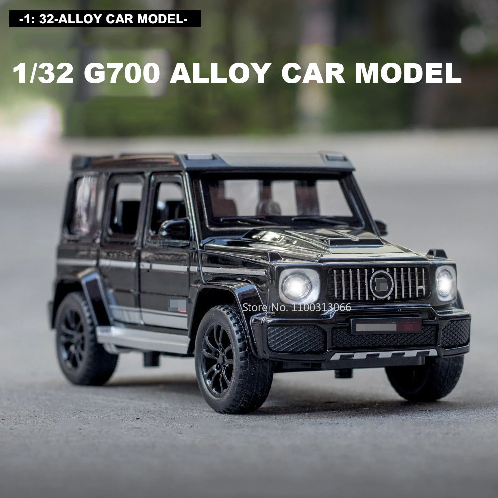 

1/32 G700 SUV Alloy Car Model Simulation Diecast Metal Off-Road Vehicles Car Model Toy Sound And Light Collection Childrens Gift